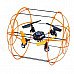 Hengdi HM1306 4-CH Skywalker 2.4Ghz Climbing Wall/Rolling on the Floor/Ceiling RC Quadcopter- Yellow Hengdi HM1306 4-CH Skywalker 2.4Ghz Climbing Wall/Rolling on the Floor/Ceiling RC Quadcopter- Yellow