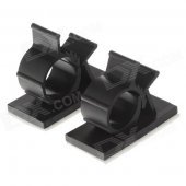 D029 Dashboard Fixed Support Clips for Mobile / GPS - Black (2 PCS)