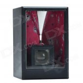 Magical Money Compressing Coin Bank - Transparent + Black