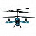 Brilink Z008 Rechargeable 4-CH Indoor R/C Helicopter w/ Gyro - Blue + Black