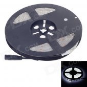 Waterproof 72W 5400lm 6400K 300 x SMD 5050 LED White Light Car Decoration Light Strip - (12V / 5m)