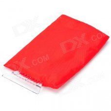 HY-71 Car Warm Lint + Plastic Ice Snow Scraper / Shovel Glove - Red HY-71 Car Warm Lint + Plastic Ice Snow Scraper / Shovel Glove - Red
