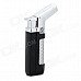 Windproof 1300'C Butane Jet Gas Lighter for Soldering / Lighting Cigarette - Black + Silver Windproof 1300'C Butane Jet Gas Lighter for Soldering / Lighting Cigarette - Black + Silver
