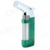 Windproof 1300'C Butane Jet Gas Lighter for Soldering / Lighting Cigarette - Green + Silver Windproof 1300'C Butane Jet Gas Lighter for Soldering / Lighting Cigarette - Green + Silver