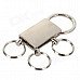 Convenient Zinc Alloy Key Ring - Silver Convenient Zinc Alloy Key Ring - Silver