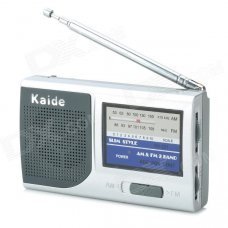 Kaide 221 AM & FM Digital Radio - Deep Grey + Silver White