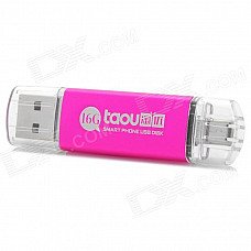 Taou kk USB 2.0 + Micro USB OTG USB Flash Drive - Deep Pink + Silver (16 GB) Taou kk USB 2.0 + Micro USB OTG USB Flash Drive - Deep Pink + Silver (16 GB)