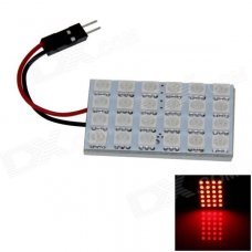 T10 / BA9S / Festoon 4W 200lm 24 x SMD 5050 LED Red Light Car Reading Light / Panel Light - (12V) T10 / BA9S / Festoon 4W 200lm 24 x SMD 5050 LED Red Light Car Reading Light / Panel Light - (12V)