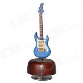 DEDO Music Gifts MG-308 Pure Handmade Rotating Guitar Music Box - Blue