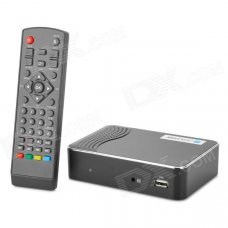 DVB-T2 DVB TV Receiver w/ Remote Controller - Black DVB-T2 DVB TV Receiver w/ Remote Controller - Black