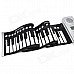 61-Key Dual-Speaker Roll Up Folding Electronic Piano - Silver (4 x AAA)