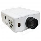 RuiQ 50W LED Multimedia 3D Projector w/ VGA / HDMI / AV / USB - White