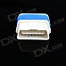 Super Mini iCar2 Vehicle Wi-Fi OBD-II Code Diagnostic Tool / Clearer - White + Blue Super Mini iCar2 Vehicle Wi-Fi OBD-II Code Diagnostic Tool / Clearer - White + Blue