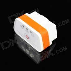 Super Mini iCar2 Vehicle Wi-Fi OBD-II Code Diagnostic Tool / Clearer - White + Orange Super Mini iCar2 Vehicle Wi-Fi OBD-II Code Diagnostic Tool / Clearer - White + Orange