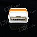 Super Mini iCar2 Vehicle Wi-Fi OBD-II Code Diagnostic Tool / Clearer - White + Orange Super Mini iCar2 Vehicle Wi-Fi OBD-II Code Diagnostic Tool / Clearer - White + Orange