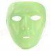 PVC Glow-in-the-Dark Face Mask for Women - Fluorecent Green PVC Glow-in-the-Dark Face Mask for Women - Fluorecent Green