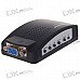 Composite + S-Video to VGA Converter Box (1280*1024px Max/110V~220V AC) Composite + S-Video to VGA Converter Box (1280*1024px Max/110V~220V AC)