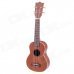 William Handheld 21" 4-String Ukulele Guitar - Deep Brown