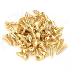 SZ027J Electric Guitar Guard Board Screws - Golden (50 PCS) SZ027J Electric Guitar Guard Board Screws - Golden (50 PCS)