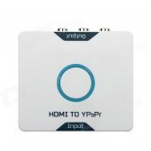1080P HDMI to Component Video YPbPr + 3.5mm L/R Audio HDCP Converter - White