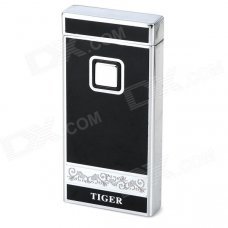 901 Touch Key Windproof Butane Jet Lighter - Black + Silver 901 Touch Key Windproof Butane Jet Lighter - Black + Silver