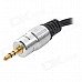 3.5mm Male to 2-RCA Male Audio Split Cable - Black + Silver 3.5mm Male to 2-RCA Male Audio Split Cable - Black + Silver
