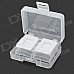 8-Compartment TF/MicroSD Plastic Storage Box - Transparent Grey + White 8-Compartment TF/MicroSD Plastic Storage Box - Transparent Grey + White