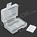 8-Compartment TF/MicroSD Plastic Storage Box - Transparent Grey + White 8-Compartment TF/MicroSD Plastic Storage Box - Transparent Grey + White