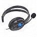 Gaming Headset Headphones w/ Microphone / Voice Control for PS4 - Black + Blue (3.5mm Plug / 110cm) Gaming Headset Headphones w/ Microphone / Voice Control for PS4 - Black + Blue (3.5mm Plug / 110cm)
