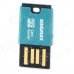 KINGMAX Super Mini Portable TF Card Reader - Blue (64G Max.) KINGMAX Super Mini Portable TF Card Reader - Blue (64G Max.)