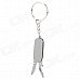 Convenient Multifunctional Keychain w/ Knife & Bottle Opener - Silver