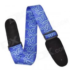 DEDO Guitar Accessories MA-52 Fashion Color Painting Guitar Strape Nylon Guitar Strap - Blue DEDO Guitar Accessories MA-52 Fashion Color Painting Guitar Strape Nylon Guitar Strap - Blue