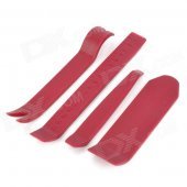 C131124 Convenient ABS Car Stereo Dismantle Tool Set - Dark Red (4 PCS)