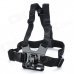 TOZ A Model Adjustable Chest Mount Harness Camcorder Shoulder Strap for Sony Action Cam -Black