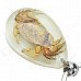 Crab Pattern Acrylic Crustaceans keychain - Wheat + Silver Crab Pattern Acrylic Crustaceans keychain - Wheat + Silver