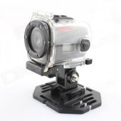 HD 720P Mini Sports DV 1.3 MP CMOS Water Resistant Camera - Black + Red