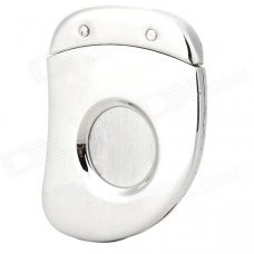 High Quality Stainless Steel Cigar Cutter - Silver