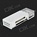 All in one 4-in-1 SD/ MicroSD / TF / M2 High Speed Card Reader - Silver All in one 4-in-1 SD/ MicroSD / TF / M2 High Speed Card Reader - Silver
