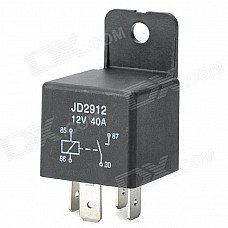40A/12V 4-Pin Car Power Relay - Black 40A/12V 4-Pin Car Power Relay - Black