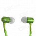 HH-135 Novel Zipper Style Universal Wired In-ear Headset - Green (3.5mm Plug) HH-135 Novel Zipper Style Universal Wired In-ear Headset - Green (3.5mm Plug)
