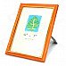 XK-01 Square Shape Pin Wood 5" x 7" Photo Frame - Orange + Golden + Multi-Colored