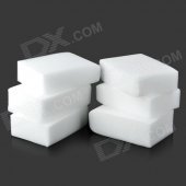 Professional Car Washing Cleaning Sponge Pads - White (6 PCS)