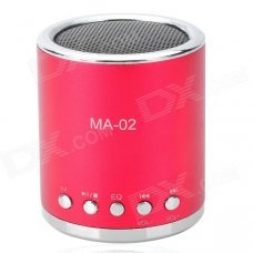 MA-02 Mini MP3 Speaker w/ TF / U-flash / FM - Wine Red MA-02 Mini MP3 Speaker w/ TF / U-flash / FM - Wine Red