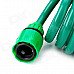 Car Wash Nozzle Spray Head Water Gun w/ Coiled Spring Hose - Dark Green