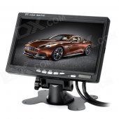 7" TFT LCD Digital Car Desktop Monitor w/ VGA / AV - Black