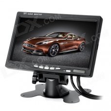 7" TFT LCD Digital Car Desktop Monitor w/ VGA / AV - Black 7" TFT LCD Digital Car Desktop Monitor w/ VGA / AV - Black