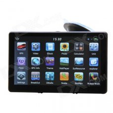 Ultra-thin 7" Touch Screen LCD WinCE 6.0 GPS Navigator w/ FM + Internal 4GB Europe Map - Light Blue Ultra-thin 7" Touch Screen LCD WinCE 6.0 GPS Navigator w/ FM + Internal 4GB Europe Map - Light Blue