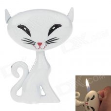 Creative Fox Style High Quality Windproof Butane Lighter - White Creative Fox Style High Quality Windproof Butane Lighter - White