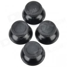 Replacement Plastic 3D Joystick Cap for PS4 - Black (4 PCS) Replacement Plastic 3D Joystick Cap for PS4 - Black (4 PCS)