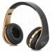 KG-5012 Bluetooth v3.0 Headband Headphone w/ TF / FM / Mini USB / 3.5mm / Mic - Black + Golden KG-5012 Bluetooth v3.0 Headband Headphone w/ TF / FM / Mini USB / 3.5mm / Mic - Black + Golden
